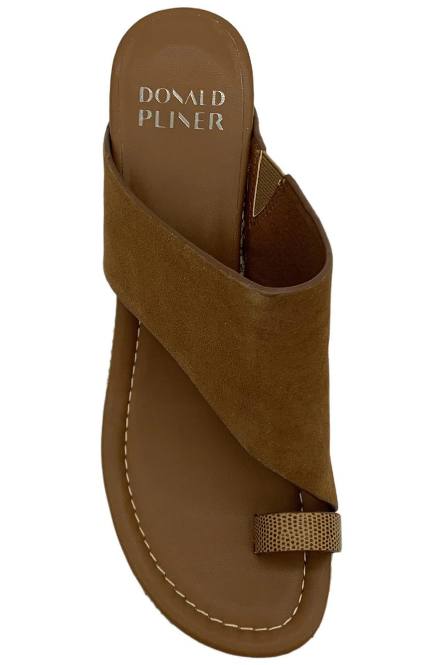 Donald Pliner Women's Gyer Soft Suede Wedge Sandal Saddle - Medium - Picture 2 of 3